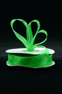 Organza Ribbon , Emerald, 5/8 Inch x 25 Yards (1 Spool) SALE ITEM